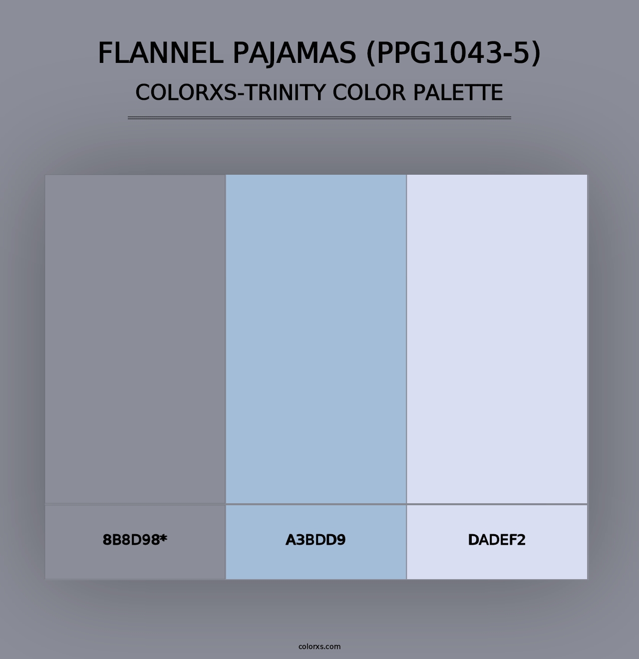 Flannel Pajamas (PPG1043-5) - Colorxs Trinity Palette