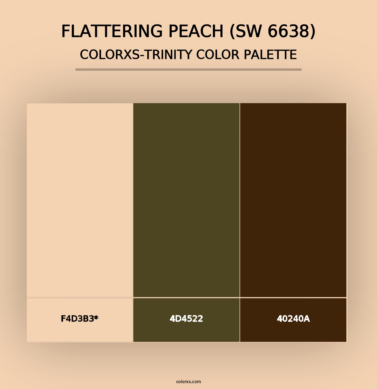 Flattering Peach (SW 6638) - Colorxs Trinity Palette