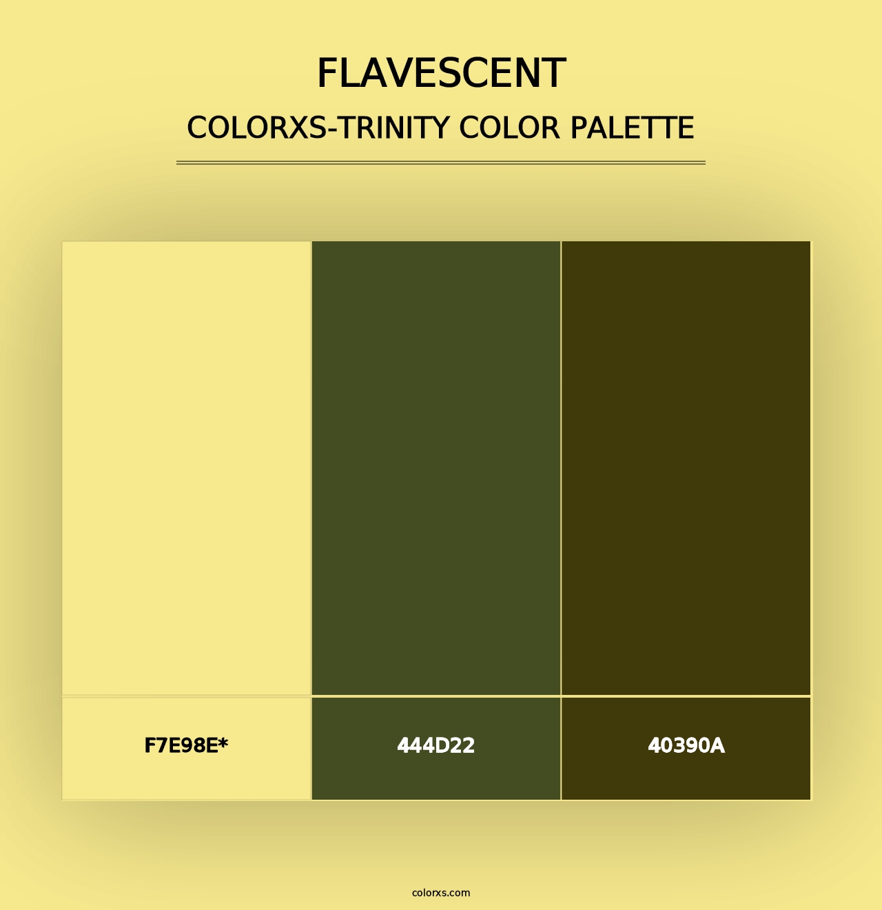 Flavescent - Colorxs Trinity Palette