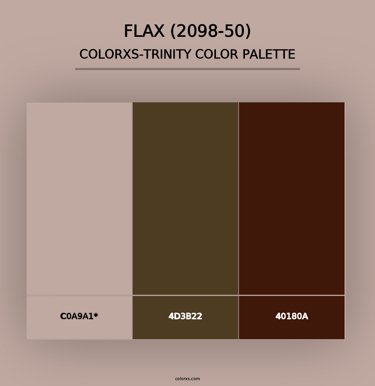 Flax (2098-50) - Colorxs Trinity Palette