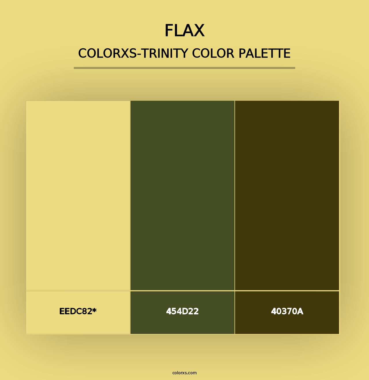 Flax - Colorxs Trinity Palette