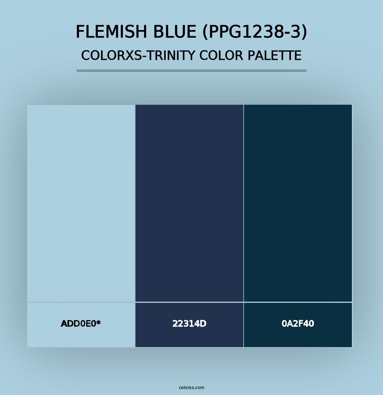 Flemish Blue (PPG1238-3) - Colorxs Trinity Palette