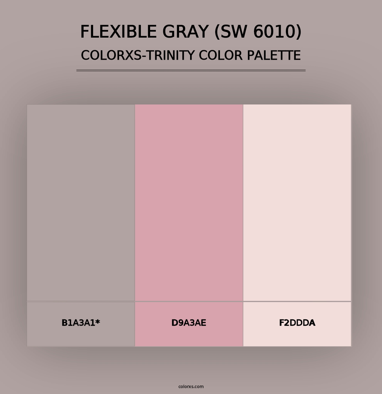 Flexible Gray (SW 6010) - Colorxs Trinity Palette