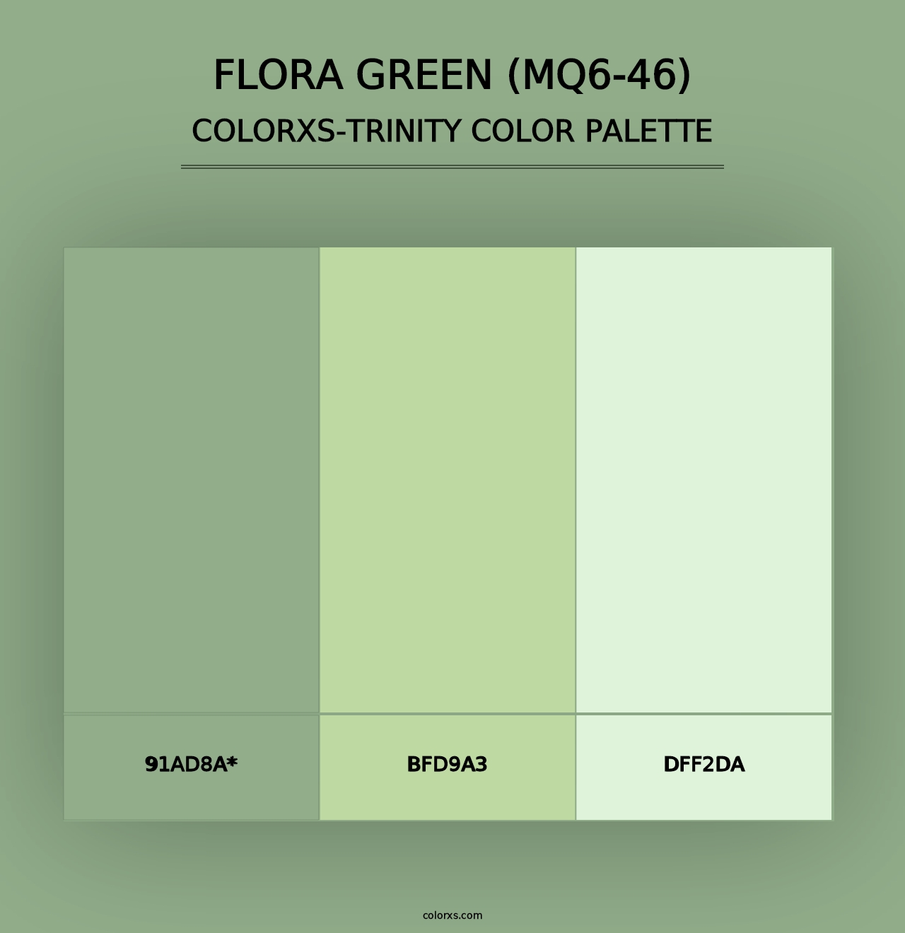 Flora Green (MQ6-46) - Colorxs Trinity Palette