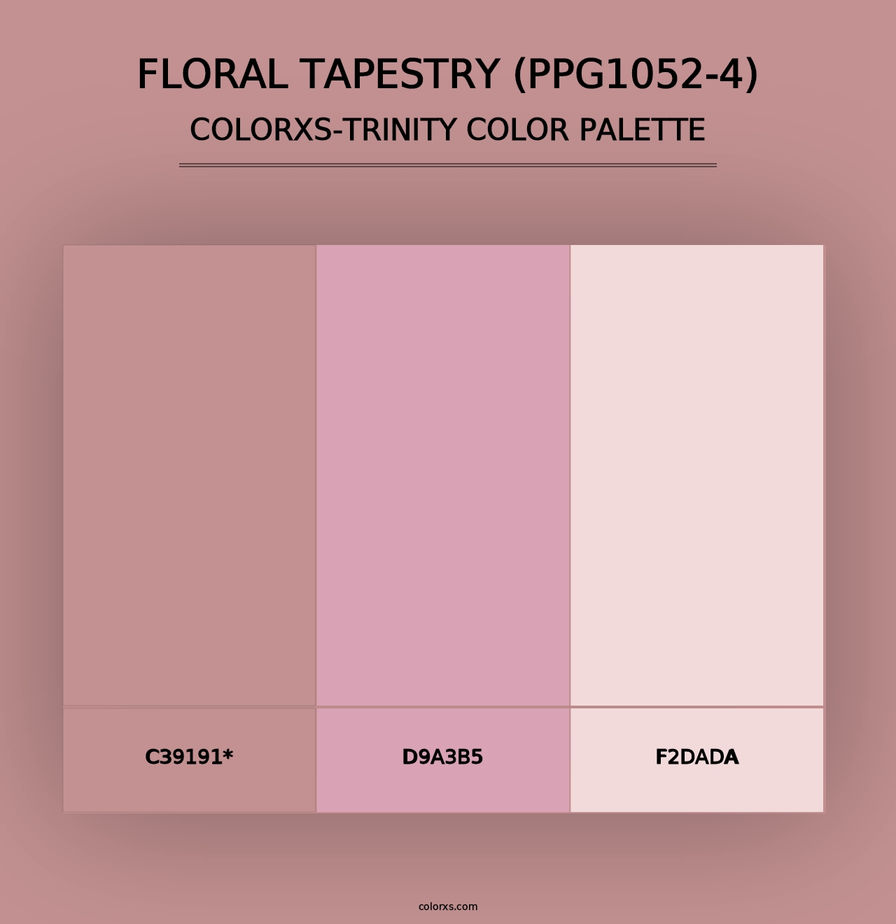 Floral Tapestry (PPG1052-4) - Colorxs Trinity Palette