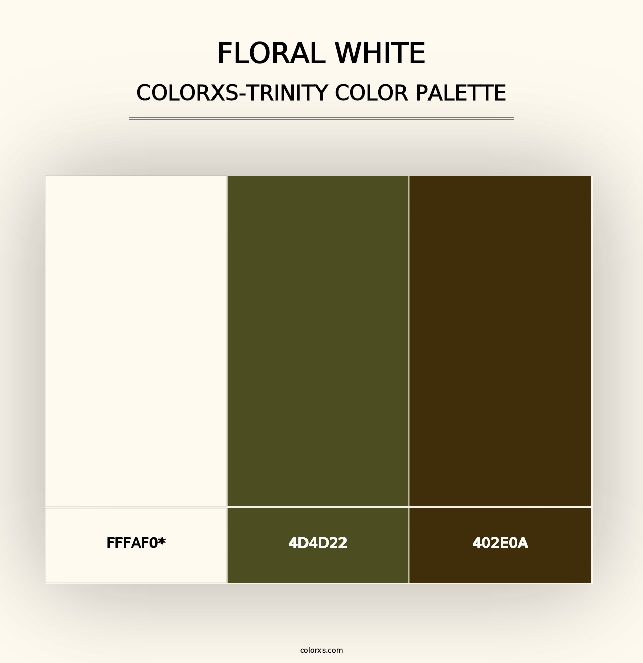 Floral White - Colorxs Trinity Palette