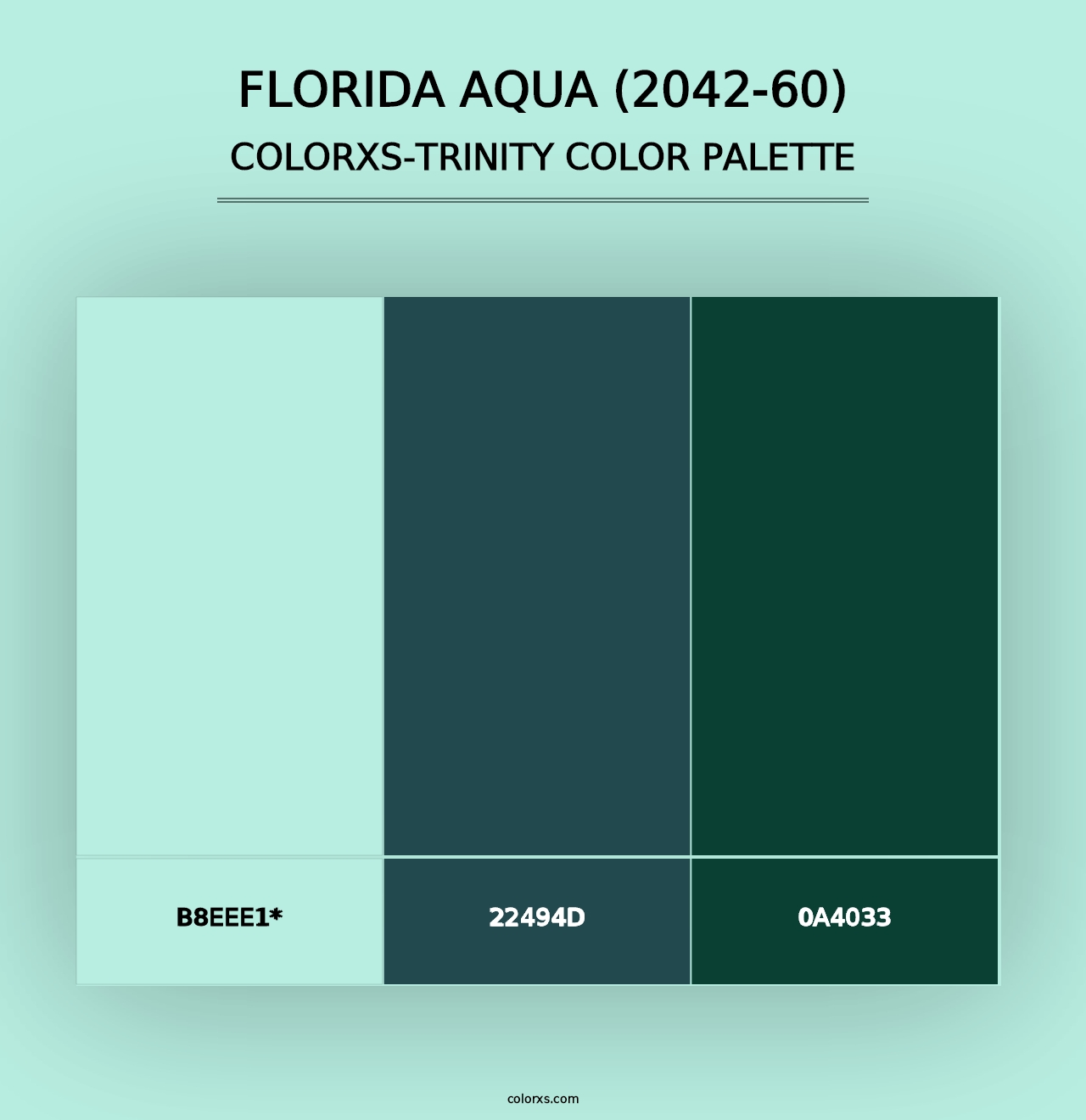 Florida Aqua (2042-60) - Colorxs Trinity Palette