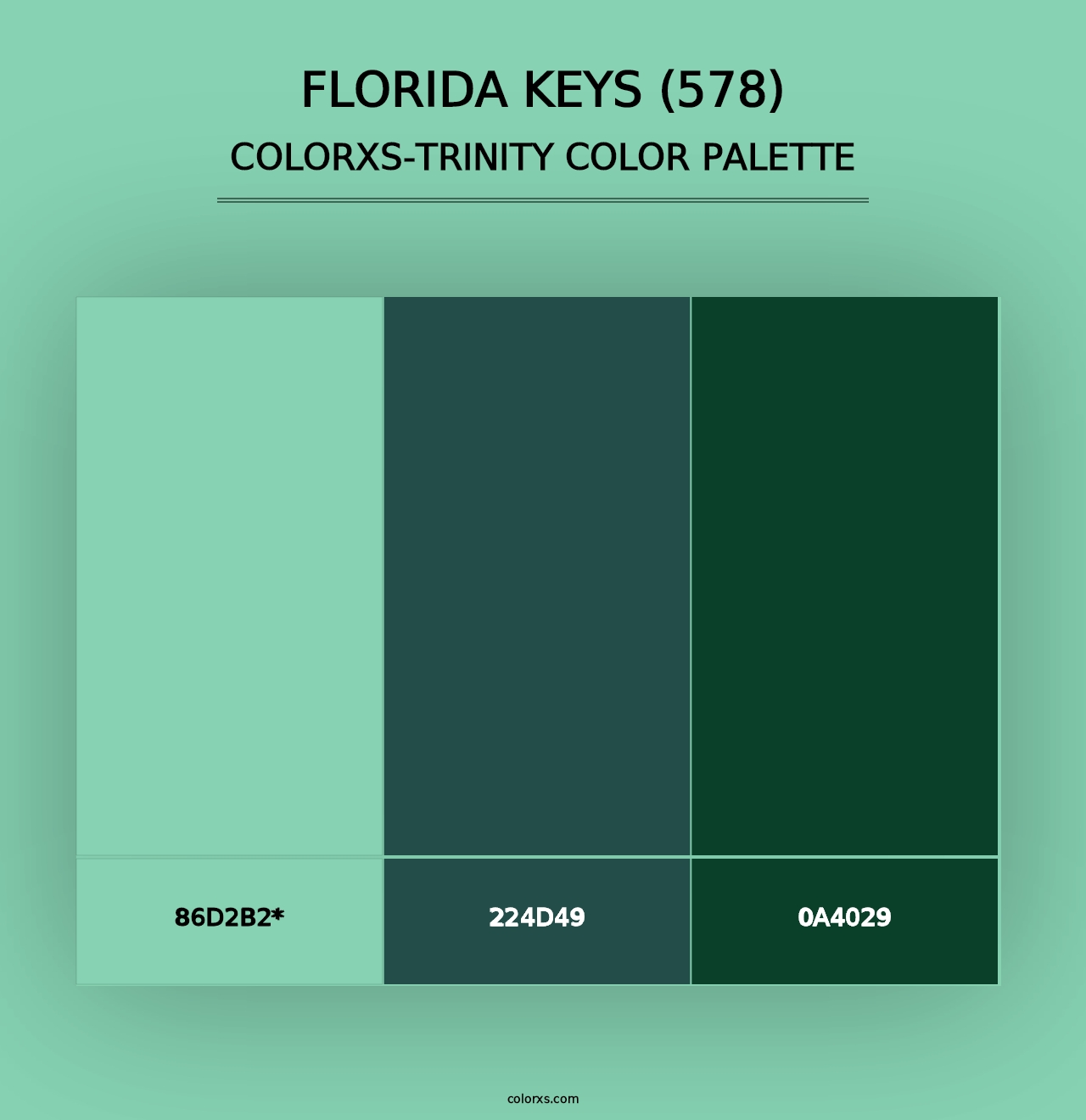 Florida Keys (578) - Colorxs Trinity Palette