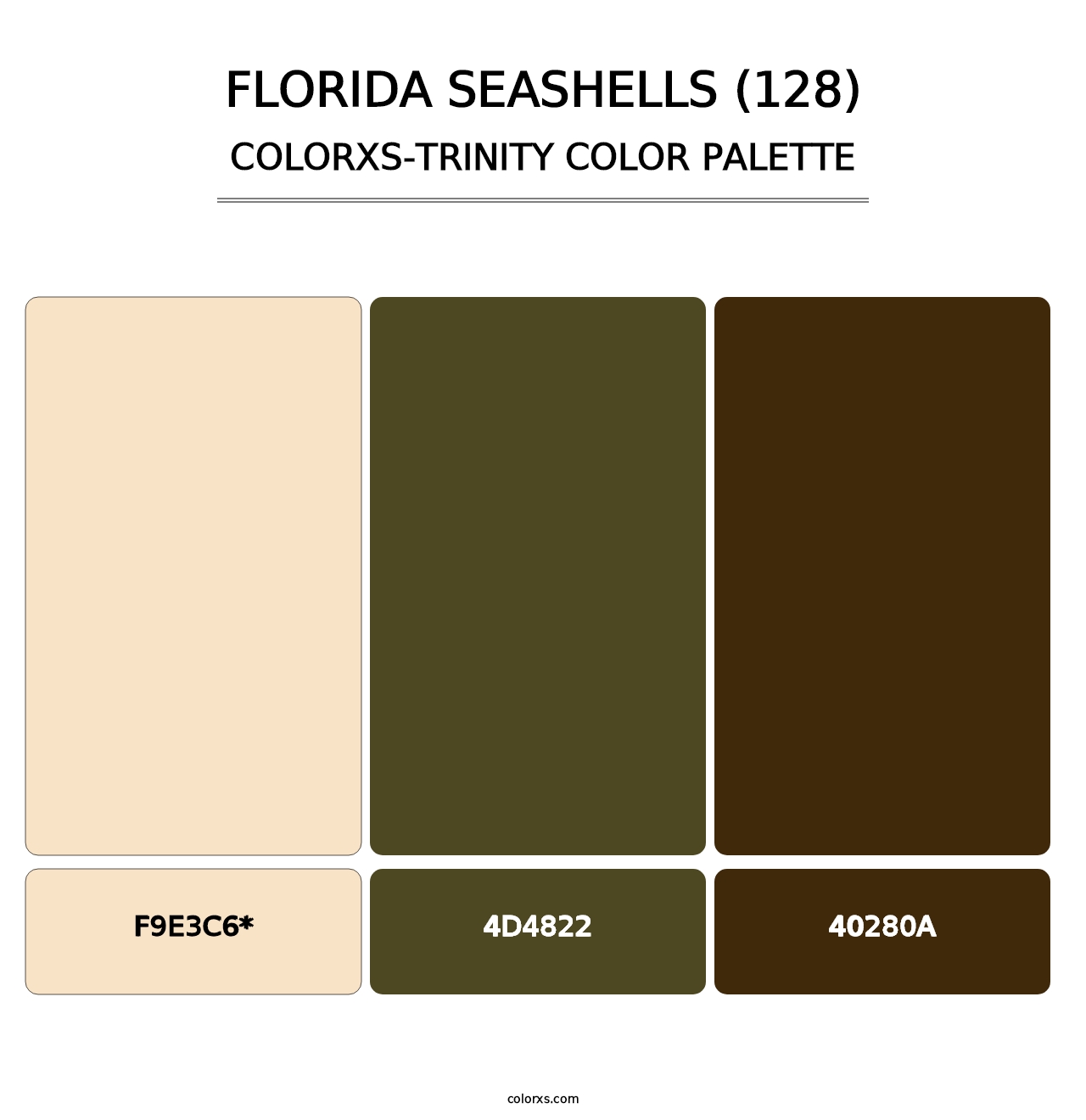 Florida Seashells (128) - Colorxs Trinity Palette