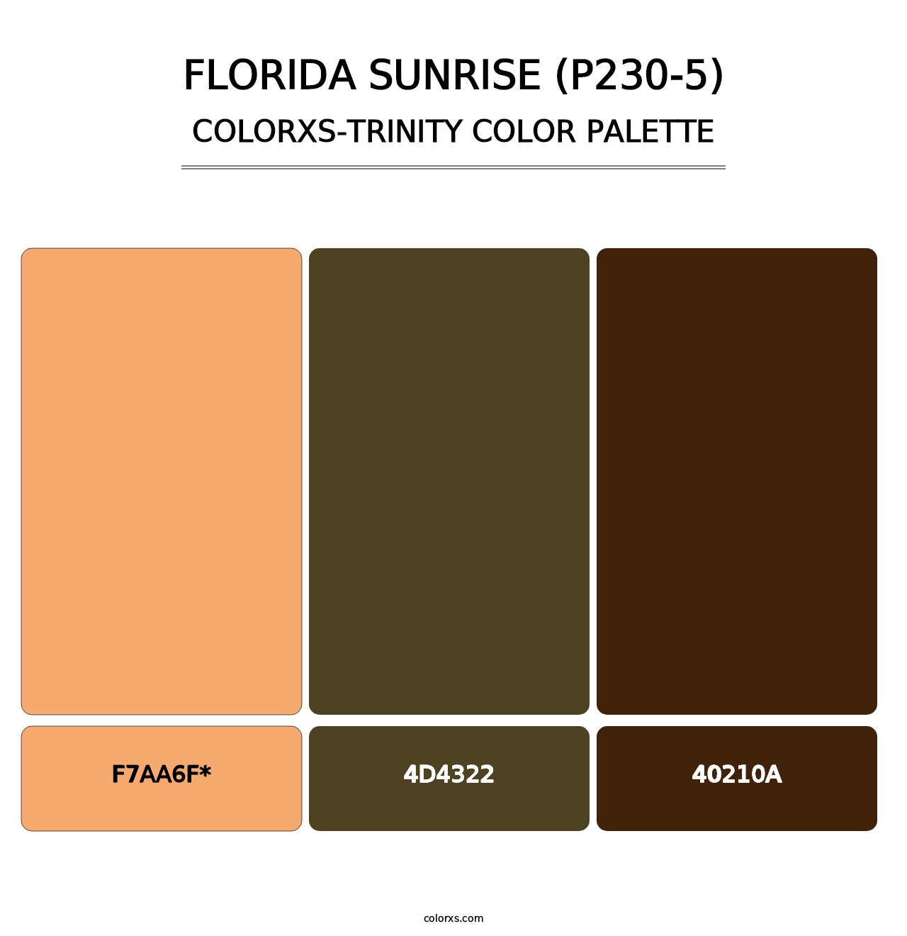 Florida Sunrise (P230-5) - Colorxs Trinity Palette