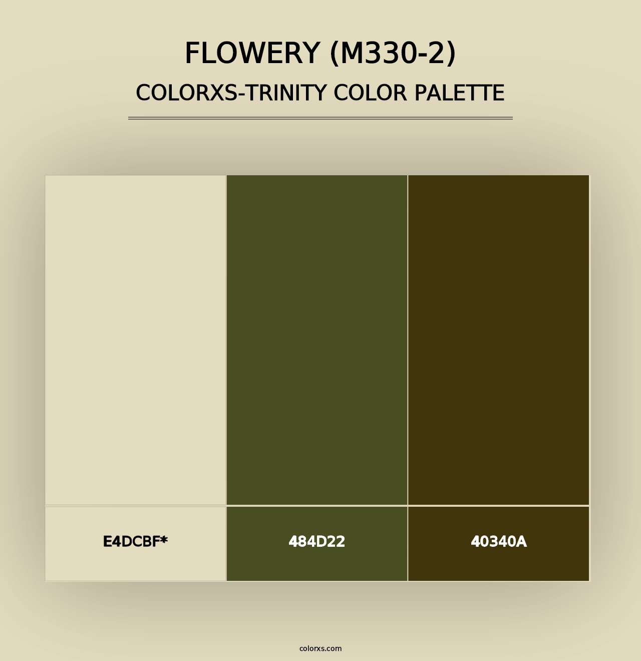 Flowery (M330-2) - Colorxs Trinity Palette