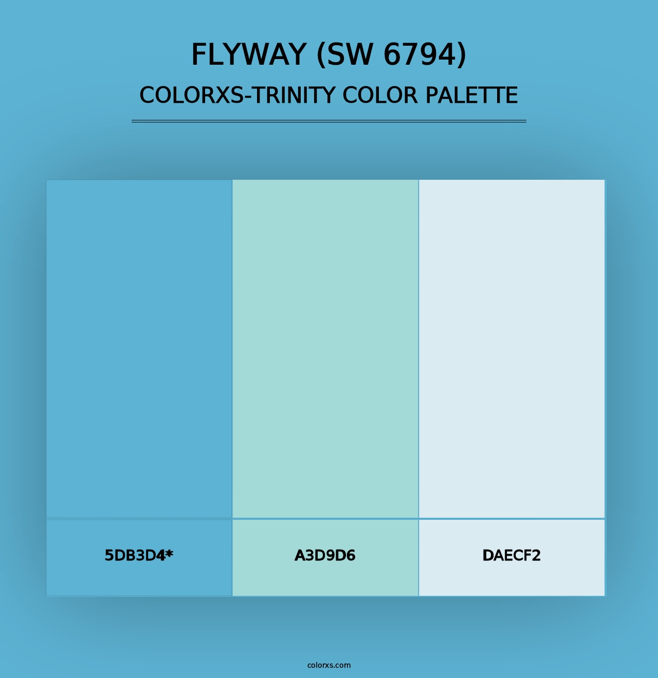 Flyway (SW 6794) - Colorxs Trinity Palette