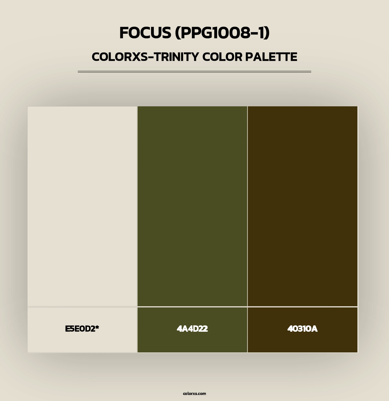 Focus (PPG1008-1) - Colorxs Trinity Palette