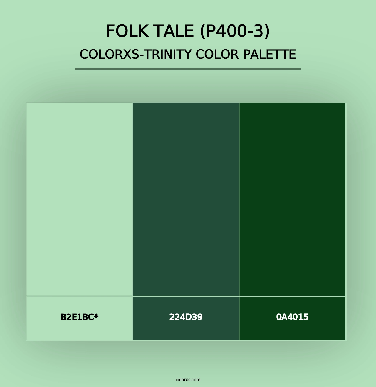 Folk Tale (P400-3) - Colorxs Trinity Palette