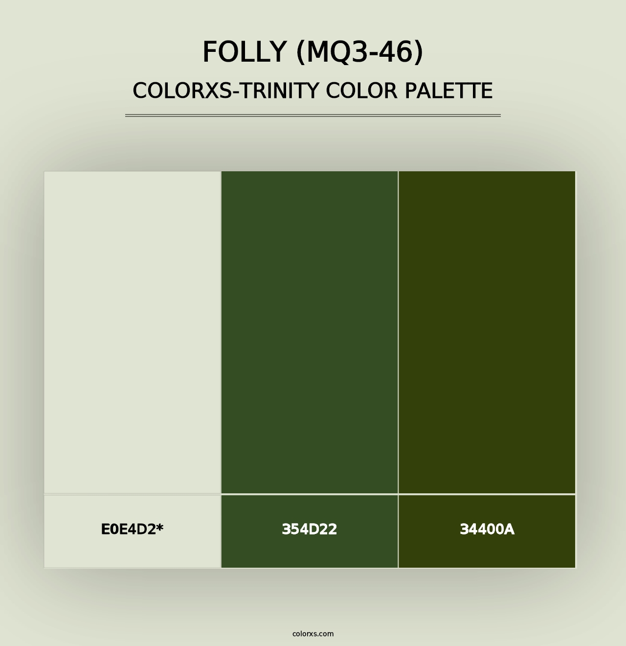 Folly (MQ3-46) - Colorxs Trinity Palette