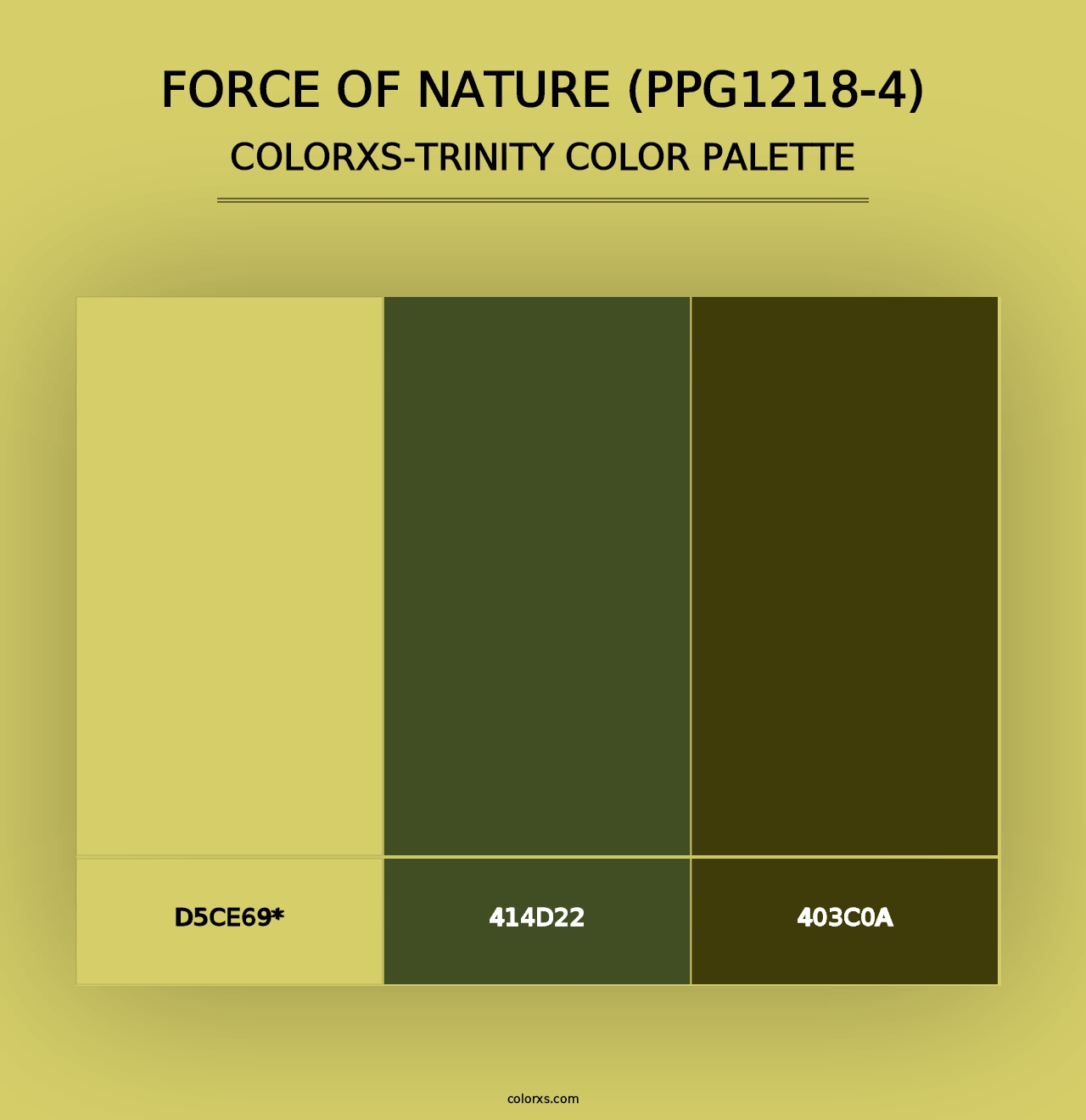 Force Of Nature (PPG1218-4) - Colorxs Trinity Palette