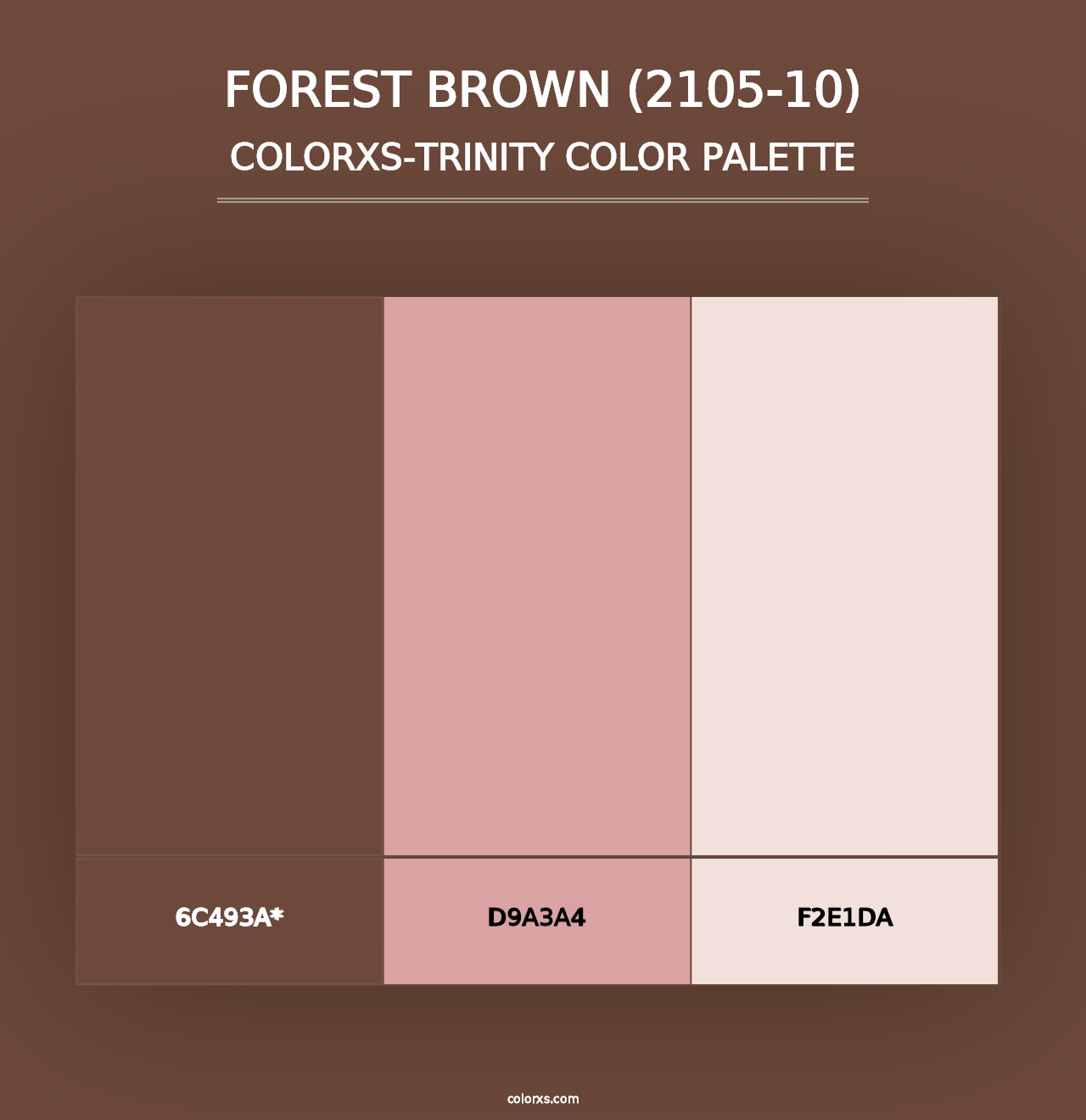 Forest Brown (2105-10) - Colorxs Trinity Palette