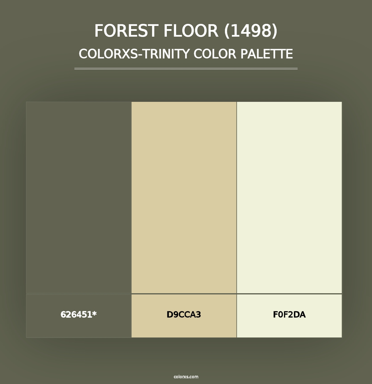 Forest Floor (1498) - Colorxs Trinity Palette