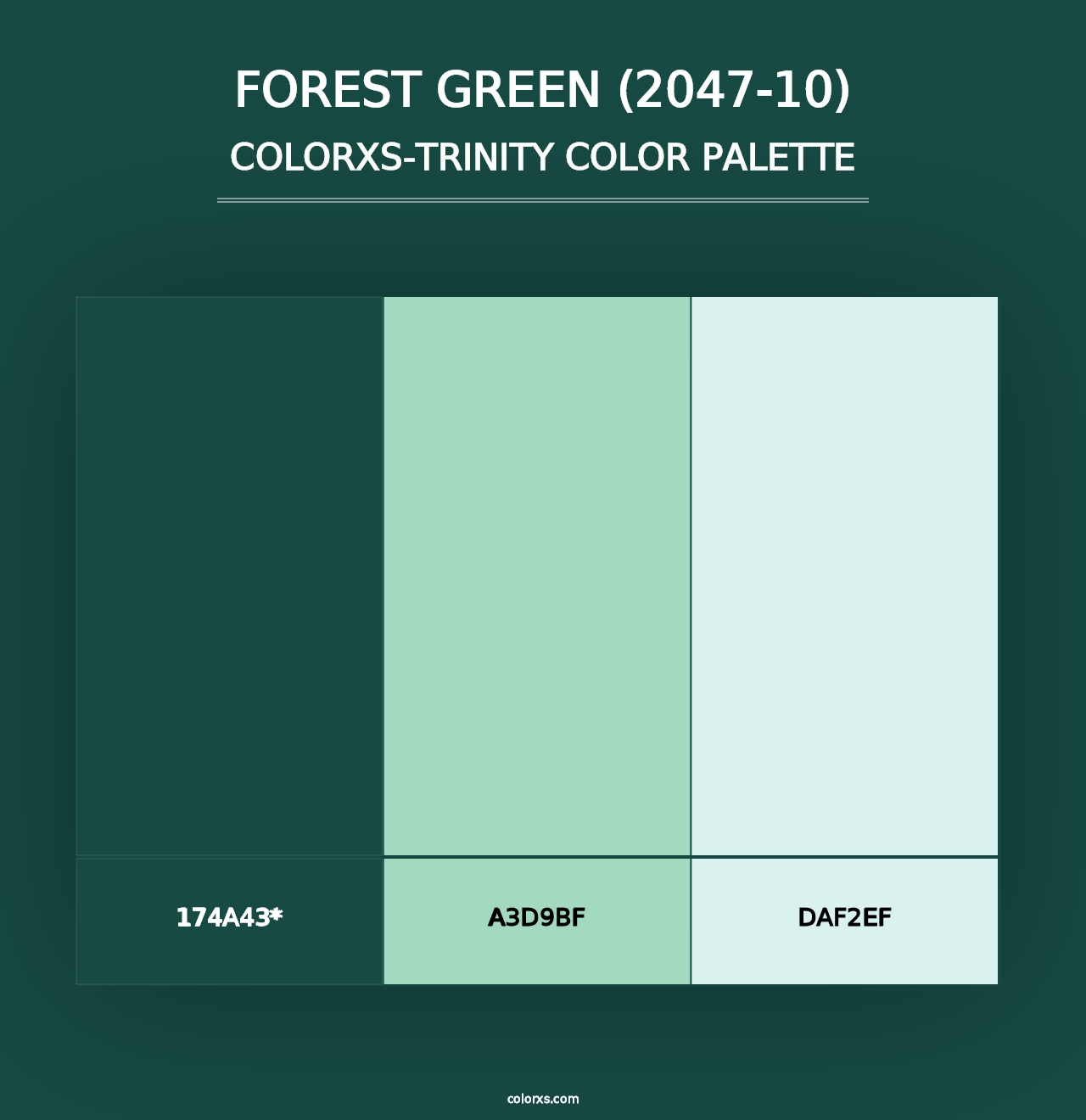 Forest Green (2047-10) - Colorxs Trinity Palette