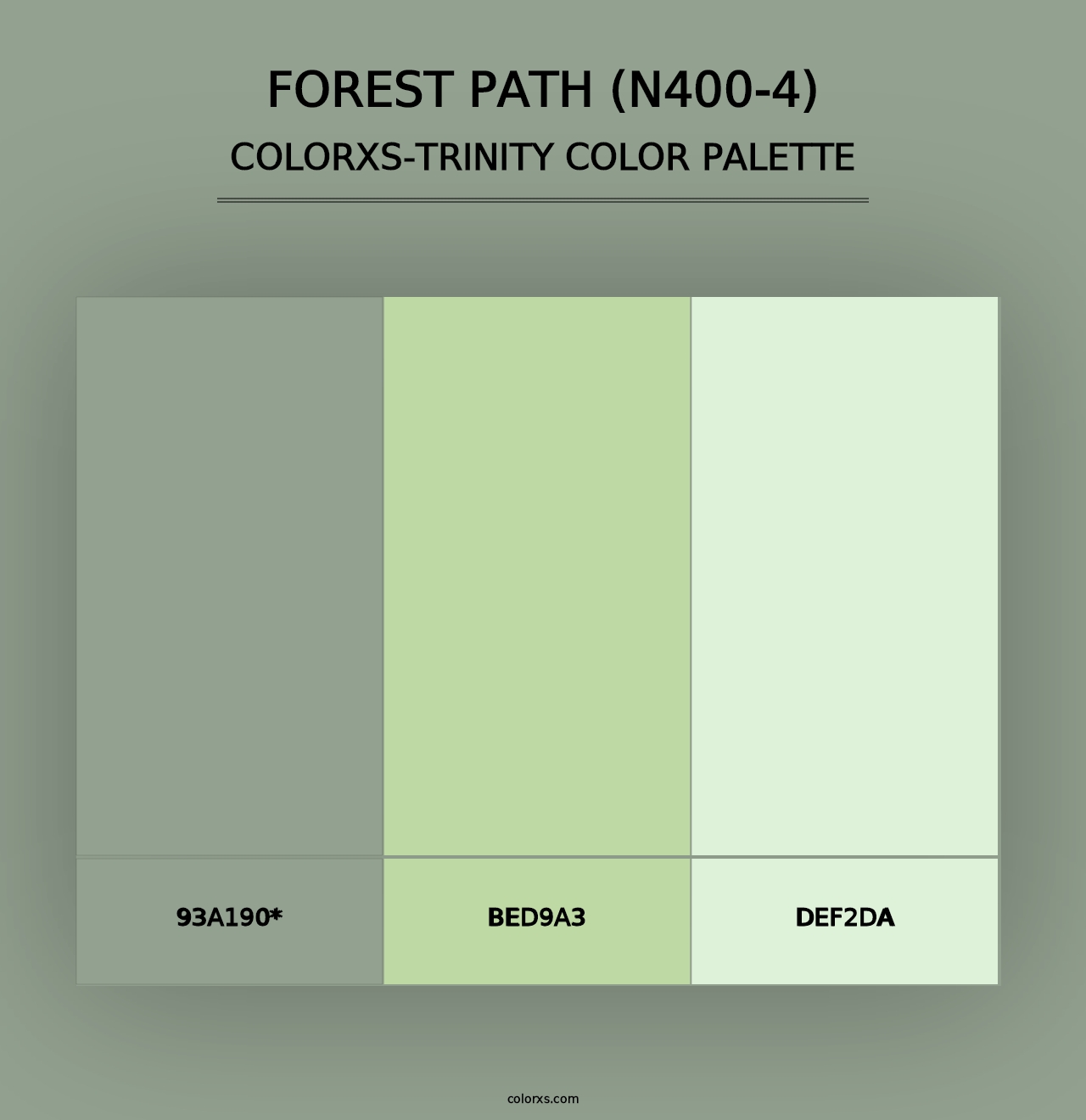 Forest Path (N400-4) - Colorxs Trinity Palette