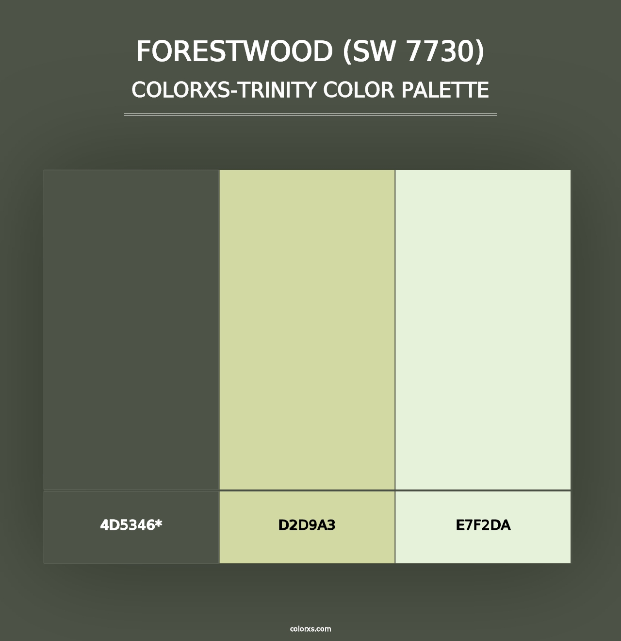 Forestwood (SW 7730) - Colorxs Trinity Palette