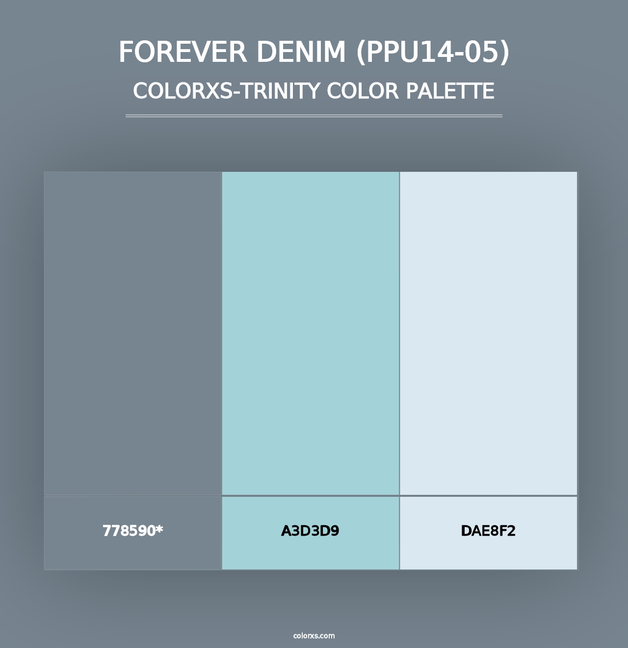 Forever Denim (PPU14-05) - Colorxs Trinity Palette