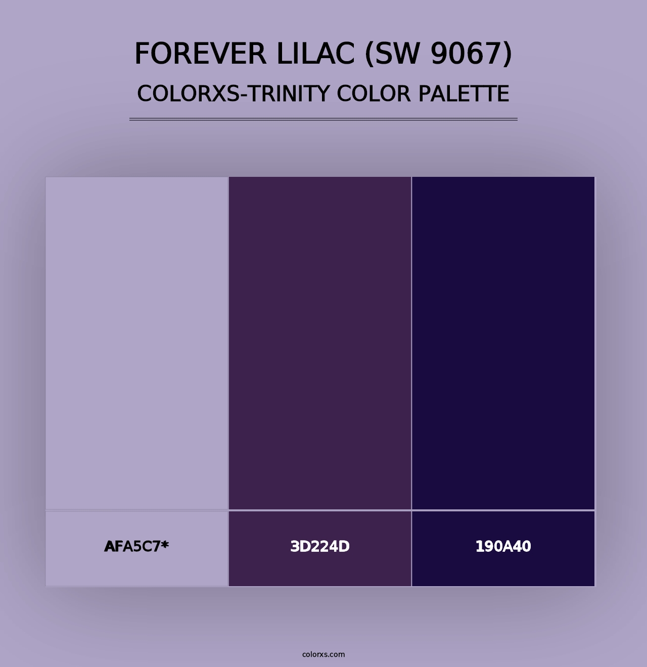 Forever Lilac (SW 9067) - Colorxs Trinity Palette