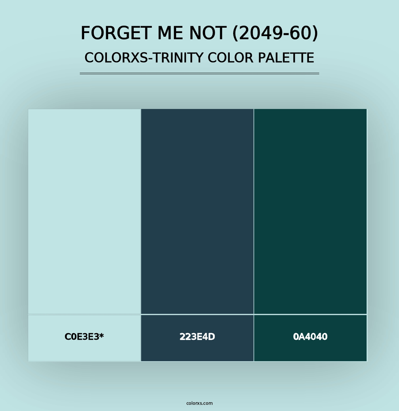 Forget Me Not (2049-60) - Colorxs Trinity Palette