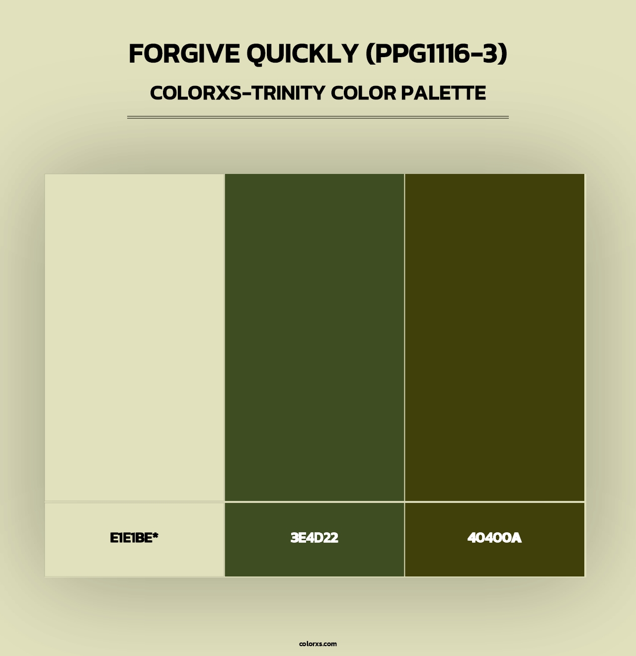 Forgive Quickly (PPG1116-3) - Colorxs Trinity Palette