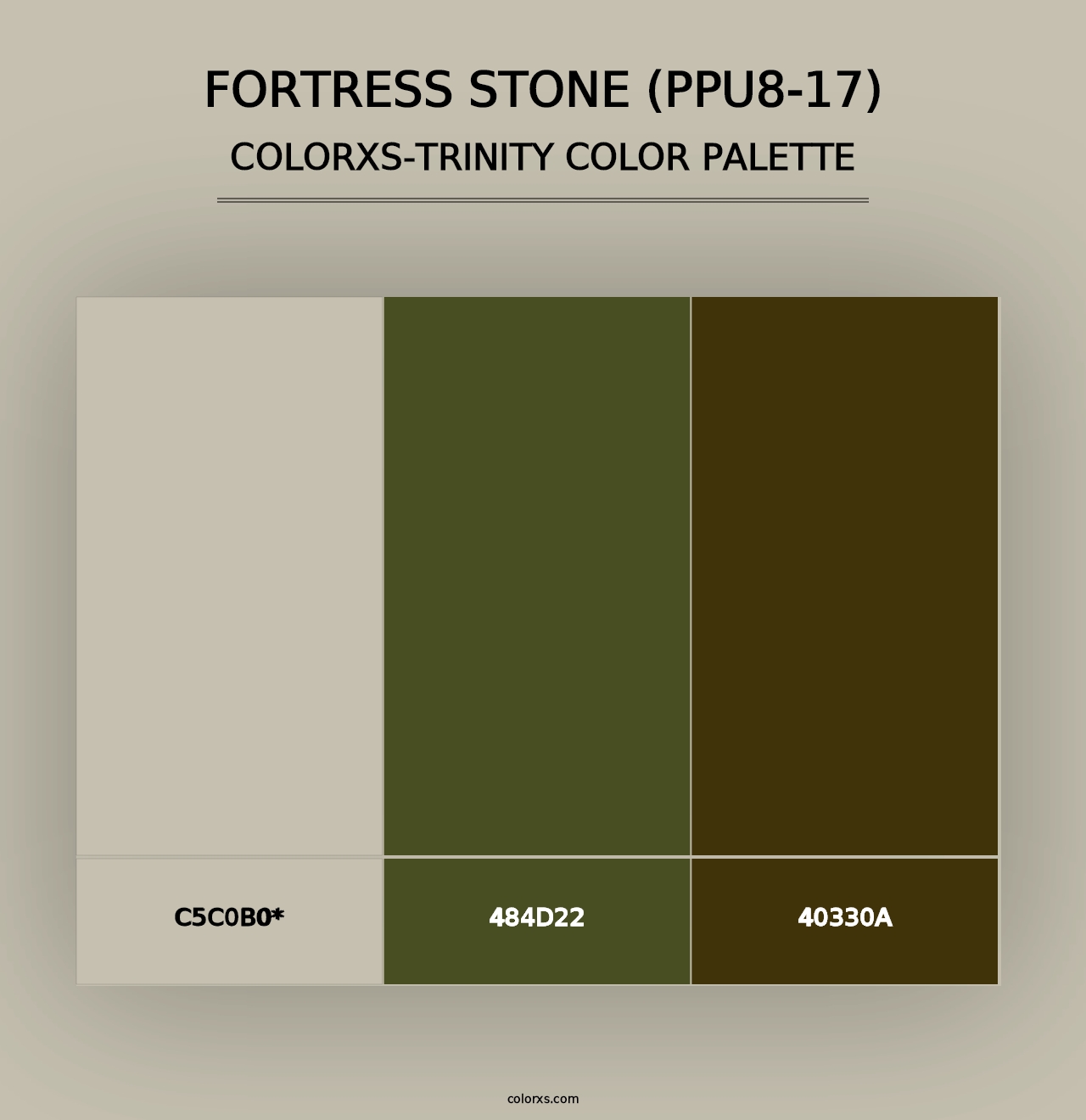 Fortress Stone (PPU8-17) - Colorxs Trinity Palette