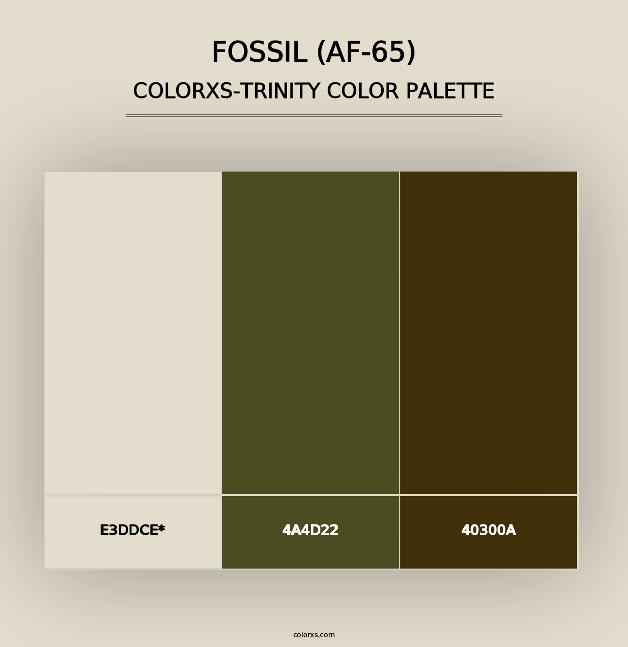 Fossil (AF-65) - Colorxs Trinity Palette