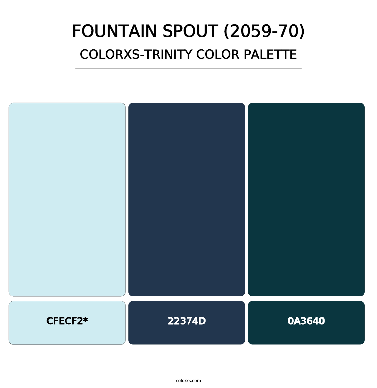 Fountain Spout (2059-70) - Colorxs Trinity Palette