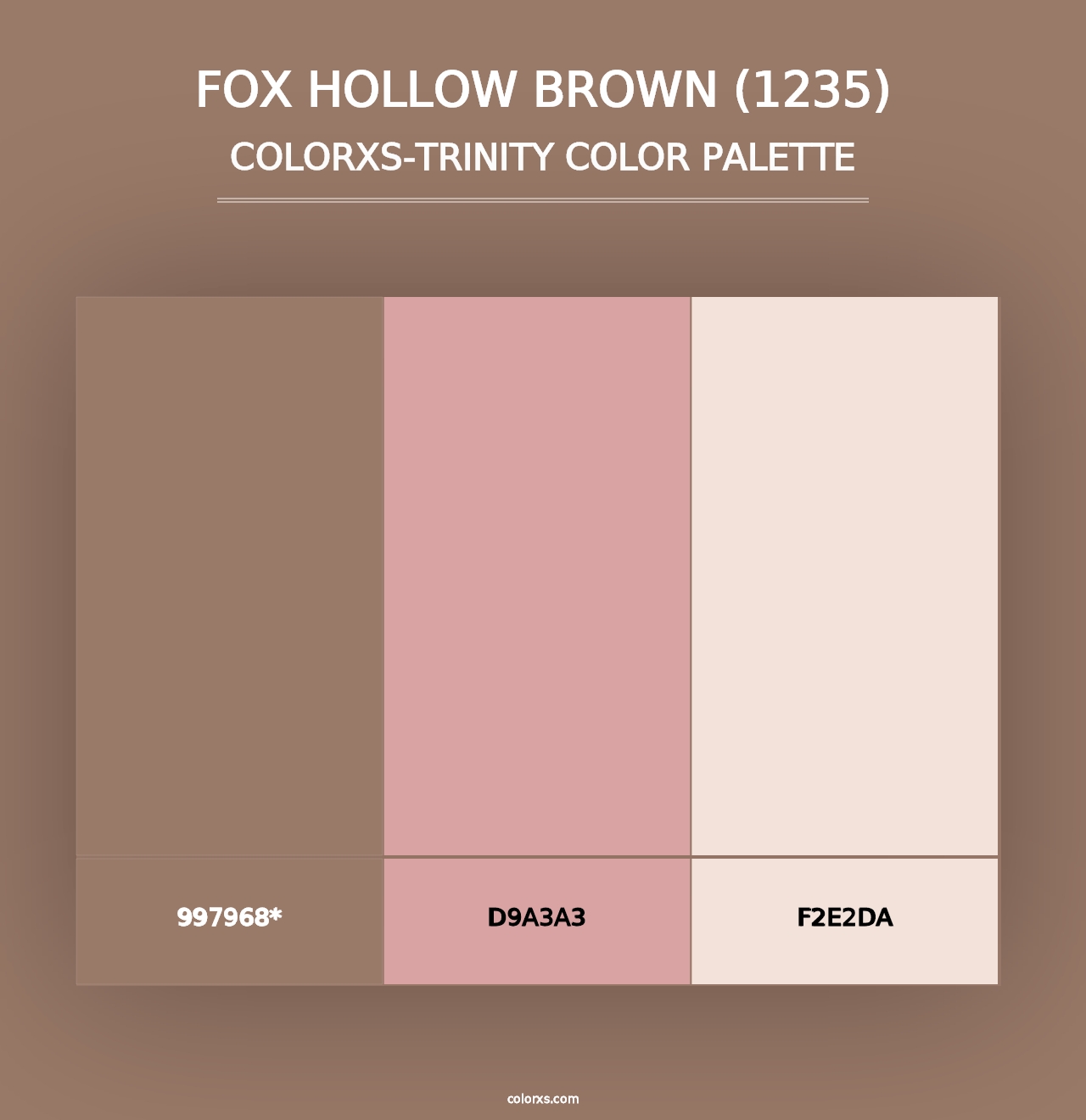 Fox Hollow Brown (1235) - Colorxs Trinity Palette