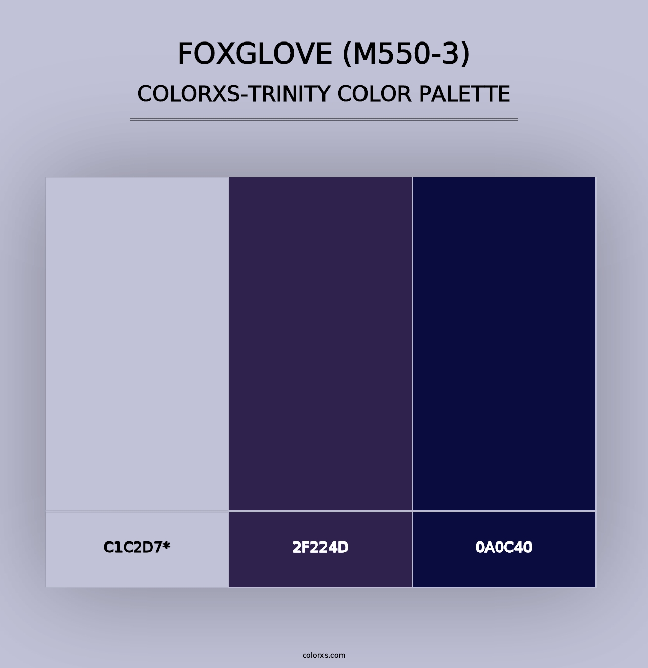 Foxglove (M550-3) - Colorxs Trinity Palette