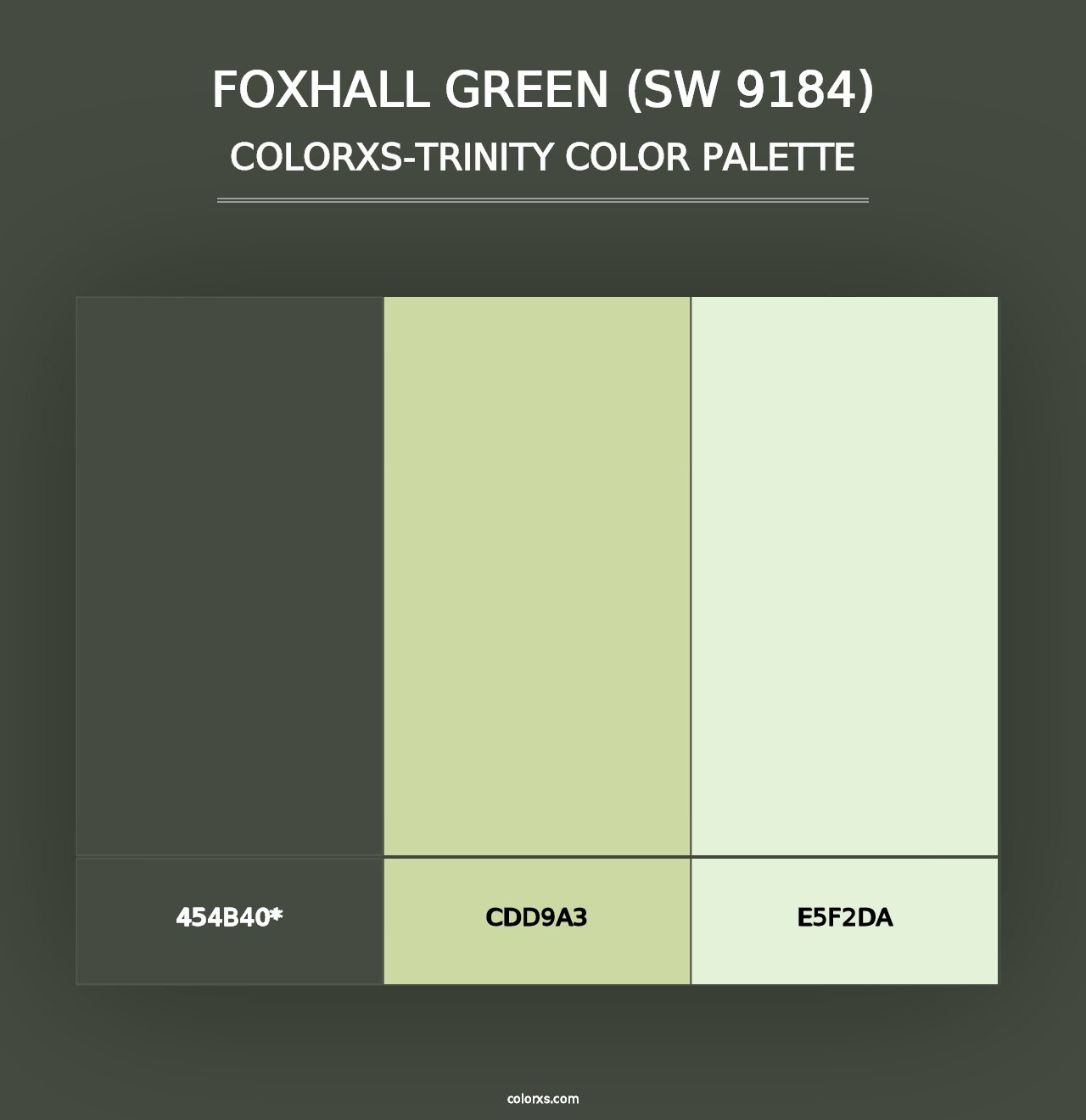 Foxhall Green (SW 9184) - Colorxs Trinity Palette