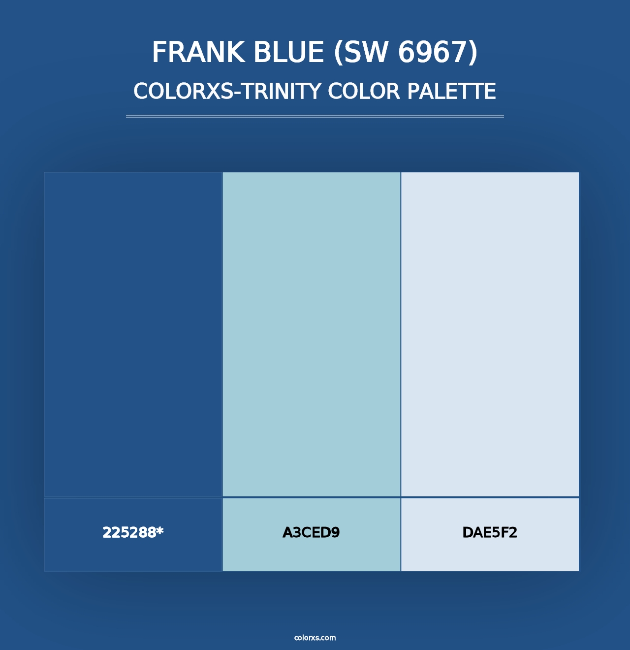 Frank Blue (SW 6967) - Colorxs Trinity Palette