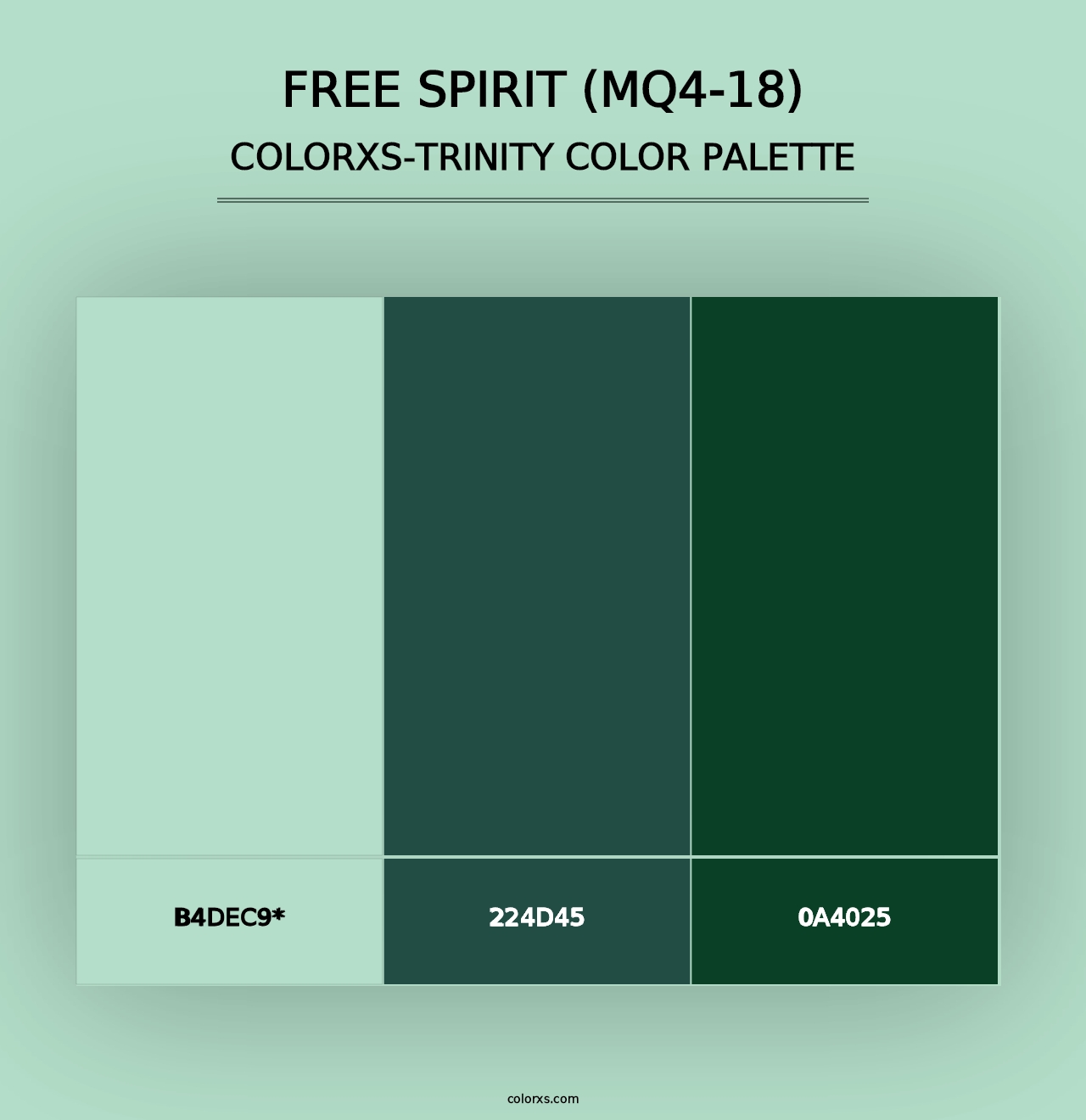 Free Spirit (MQ4-18) - Colorxs Trinity Palette