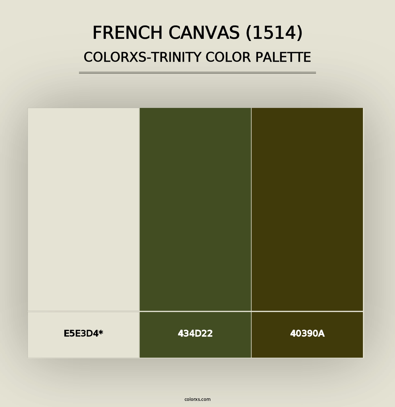 French Canvas (1514) - Colorxs Trinity Palette