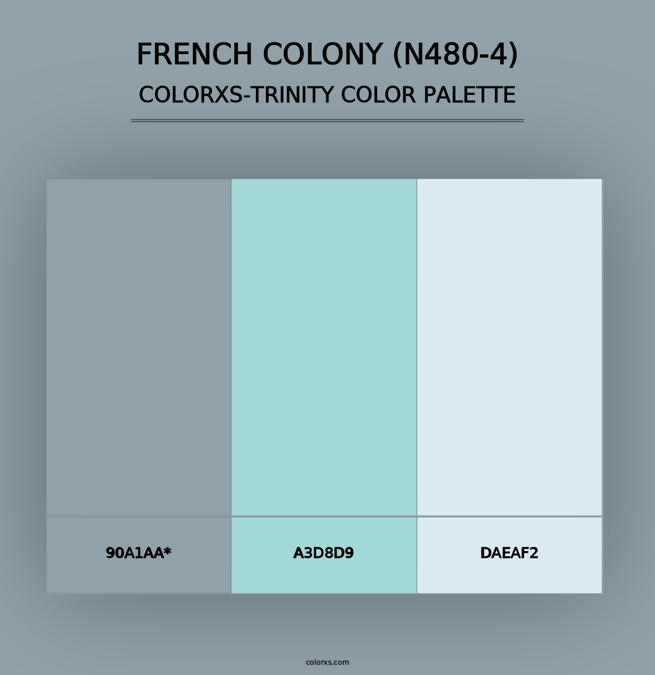 French Colony (N480-4) - Colorxs Trinity Palette