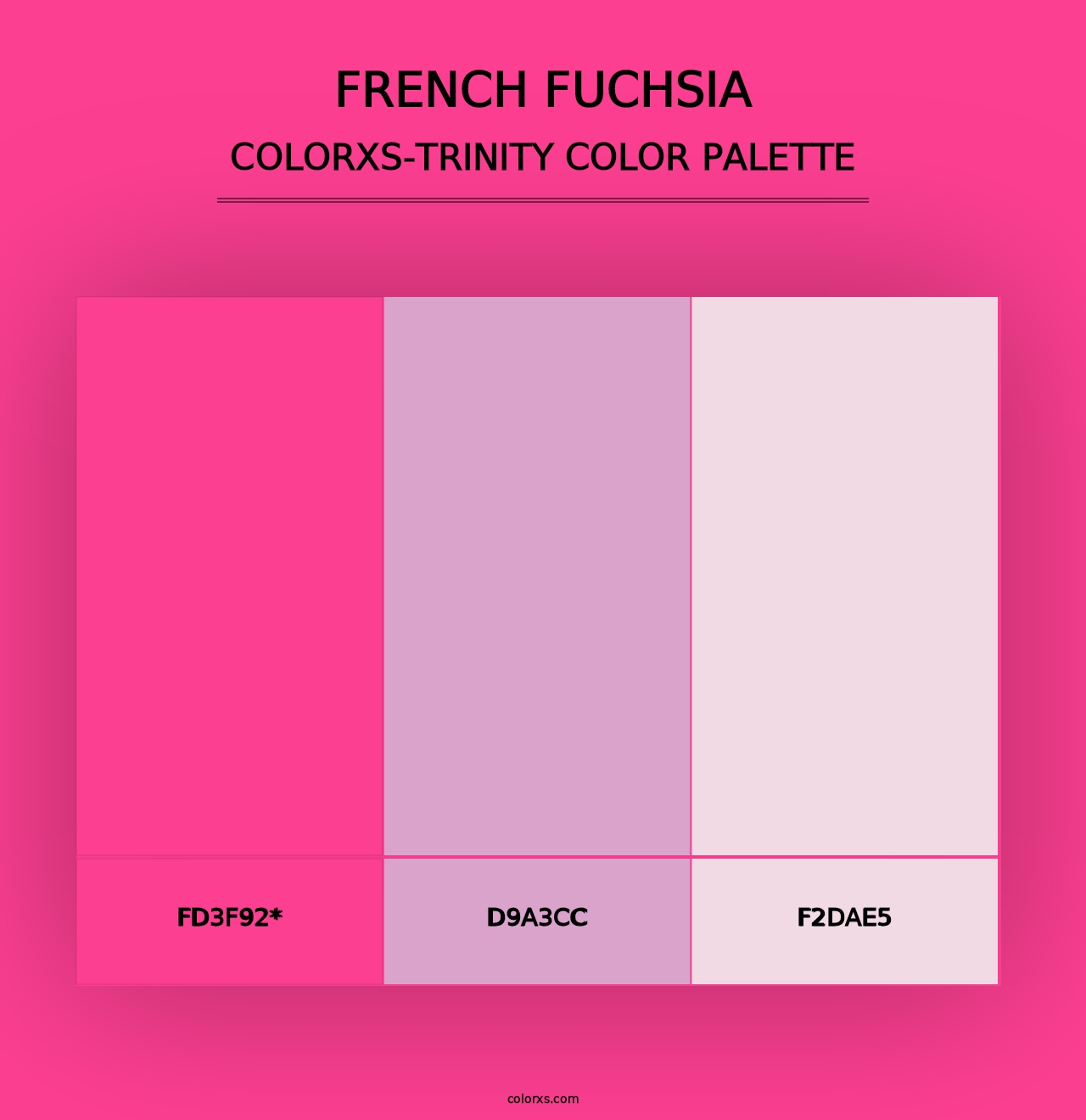 French Fuchsia - Colorxs Trinity Palette