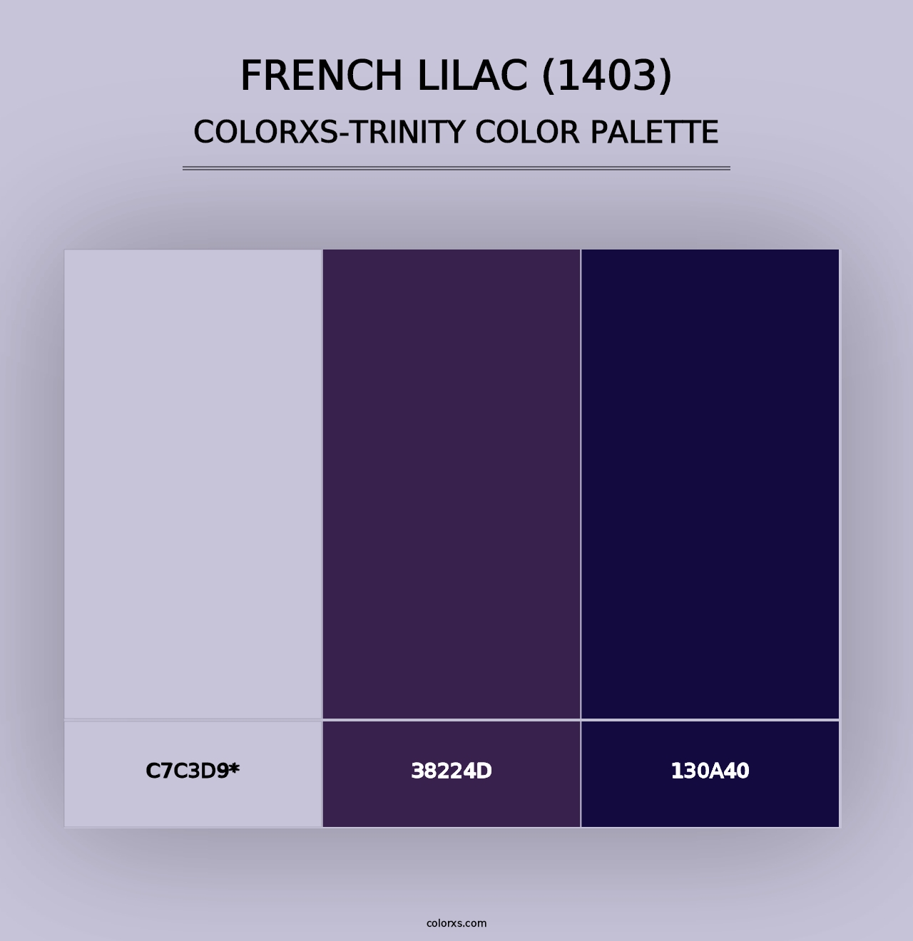 French Lilac (1403) - Colorxs Trinity Palette