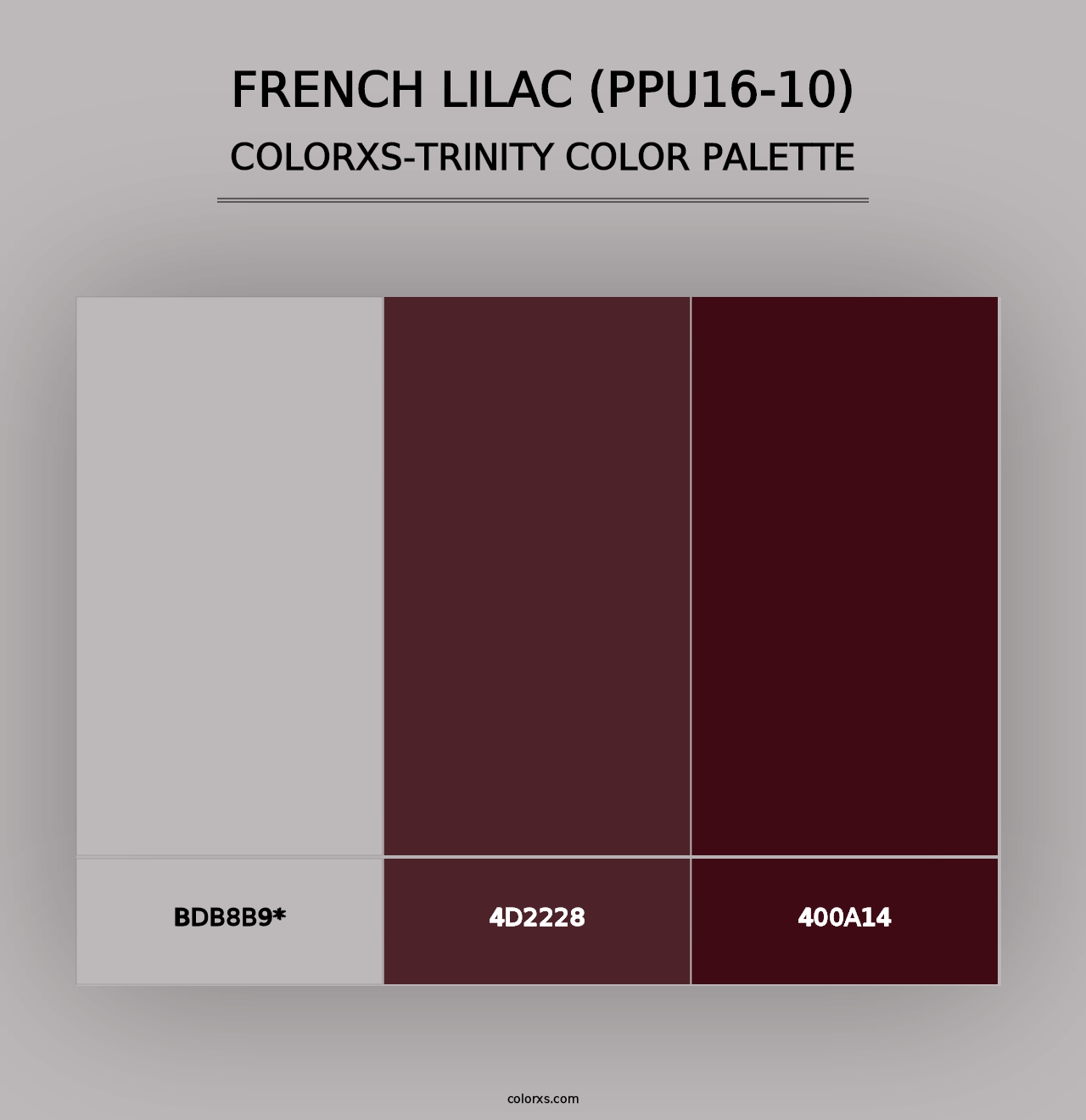 French Lilac (PPU16-10) - Colorxs Trinity Palette