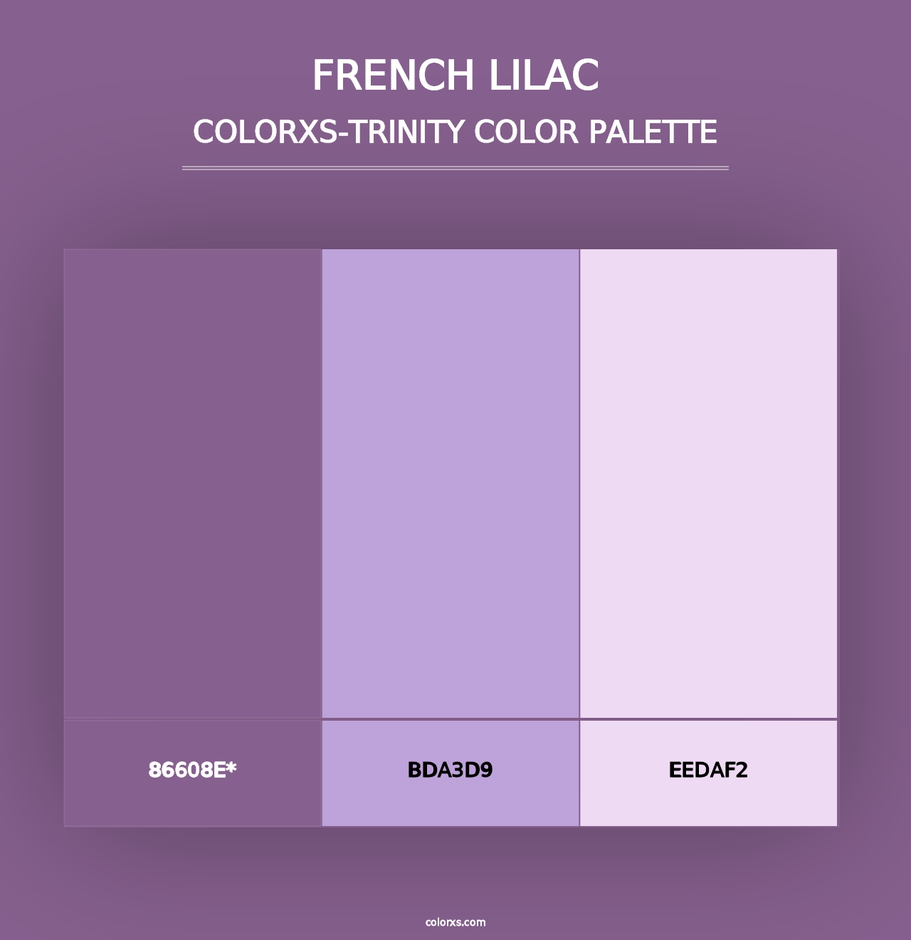 French Lilac - Colorxs Trinity Palette