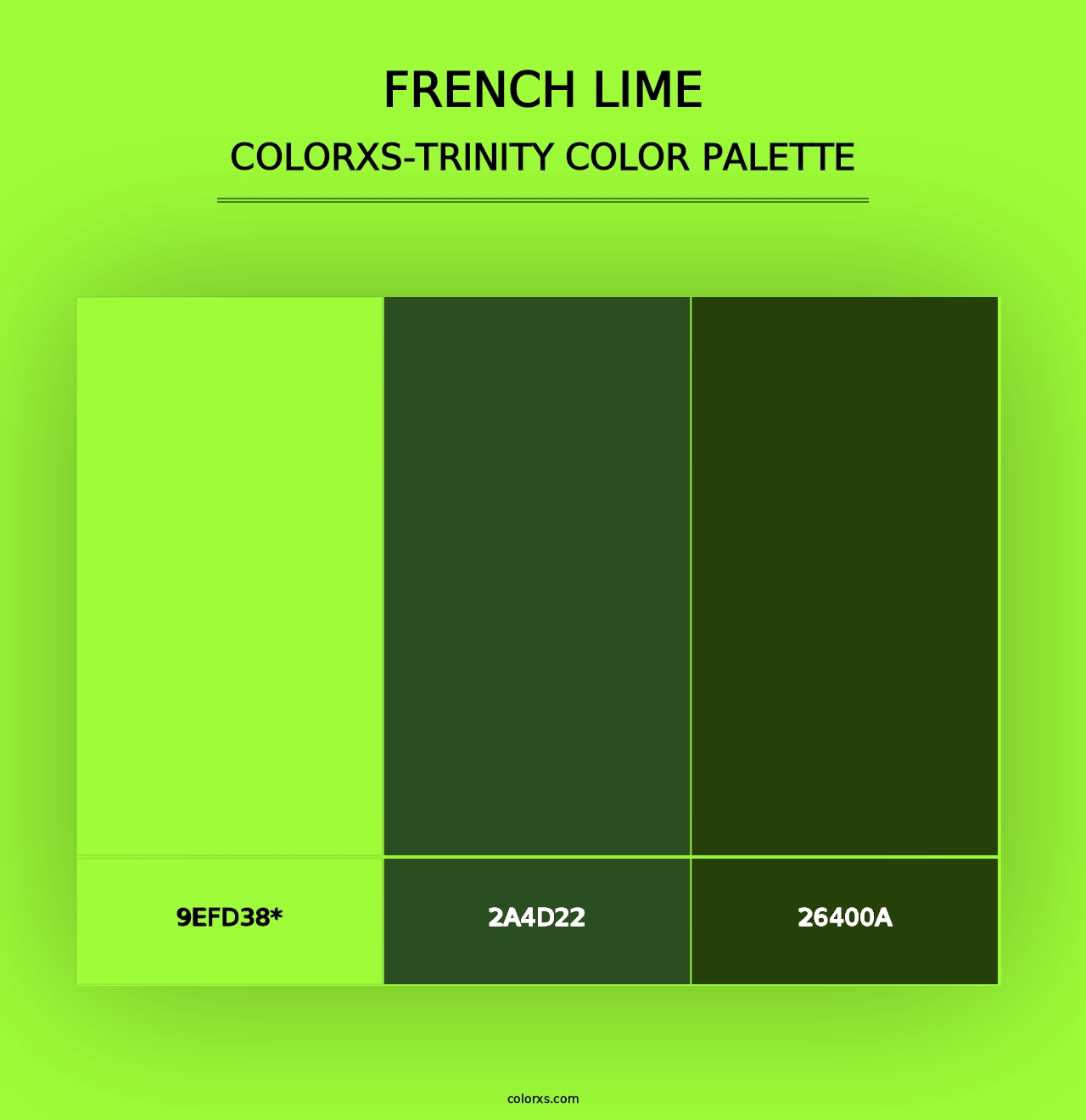 French Lime - Colorxs Trinity Palette