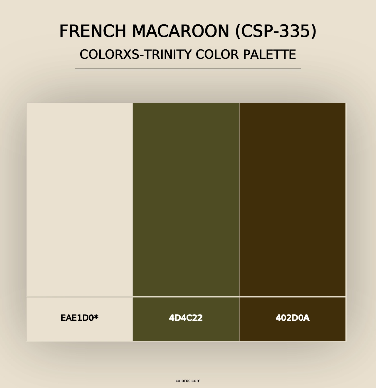 French Macaroon (CSP-335) - Colorxs Trinity Palette