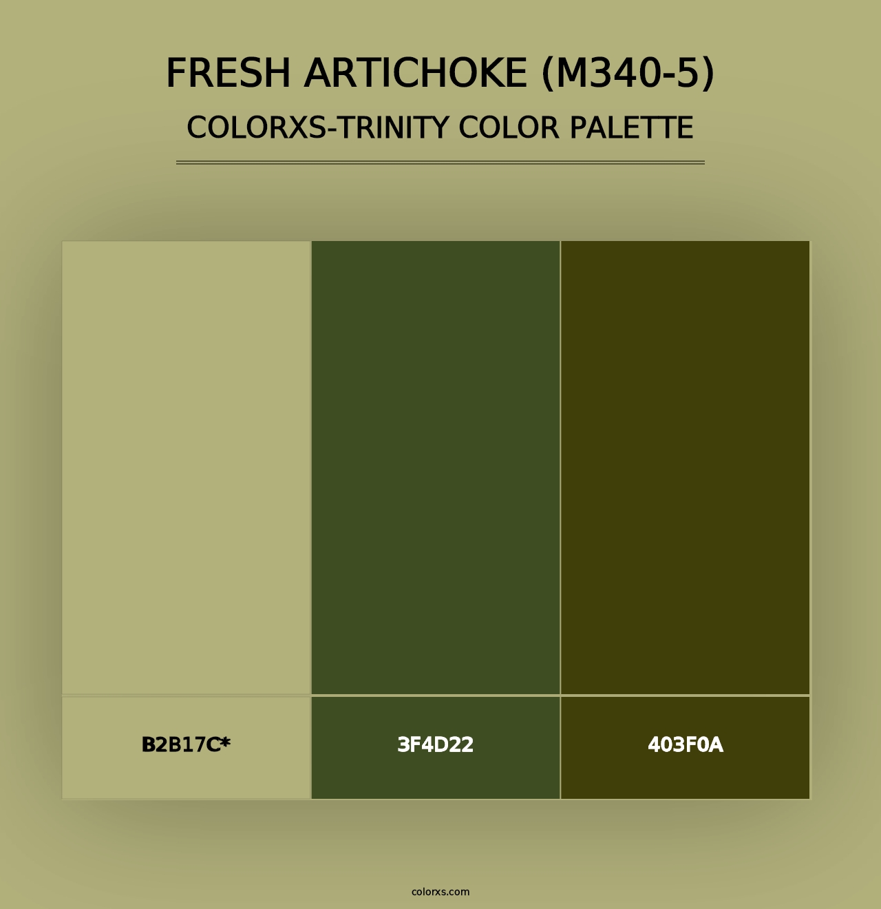 Fresh Artichoke (M340-5) - Colorxs Trinity Palette