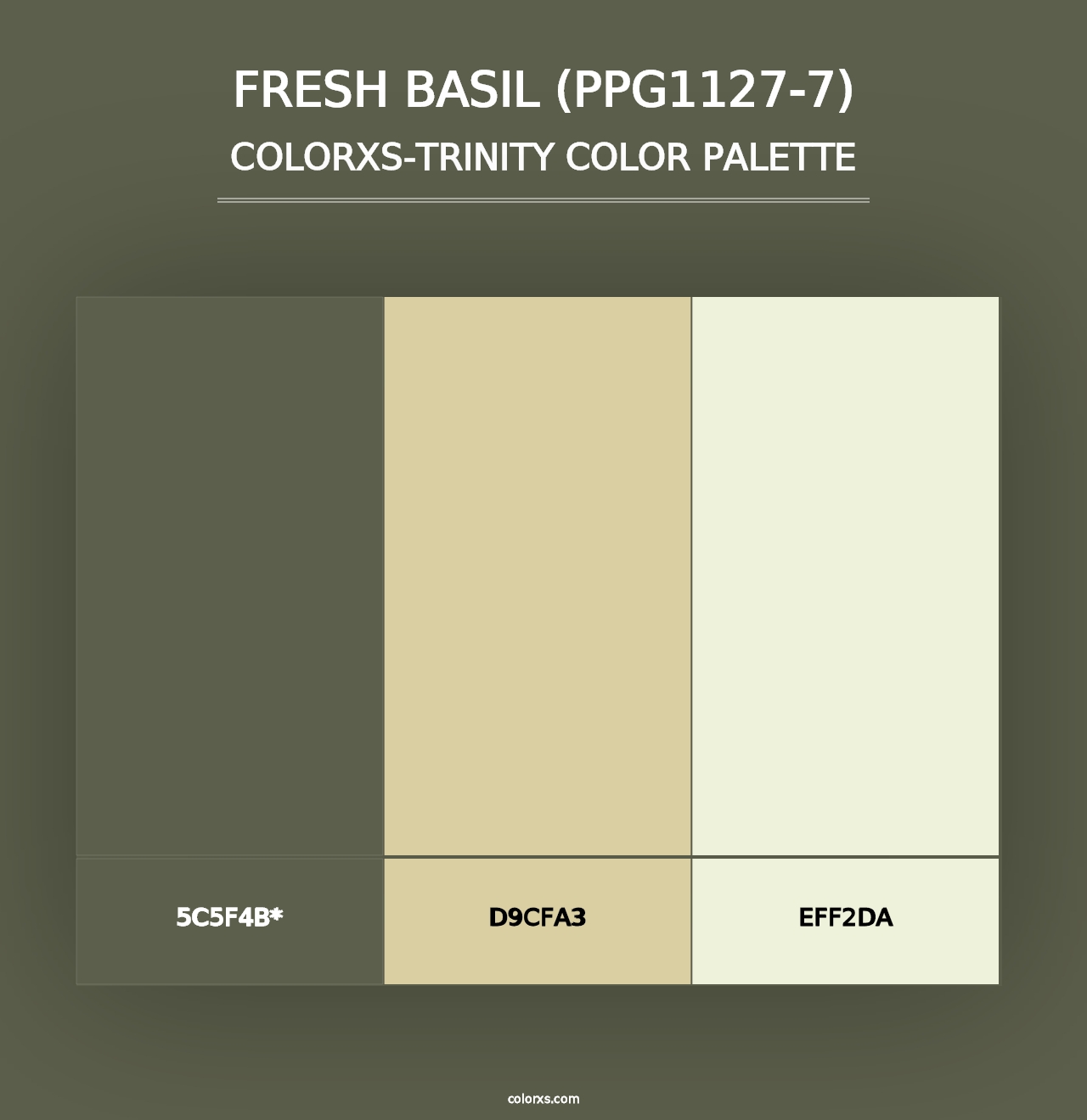 Fresh Basil (PPG1127-7) - Colorxs Trinity Palette