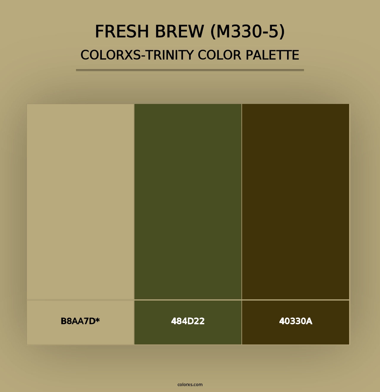 Fresh Brew (M330-5) - Colorxs Trinity Palette