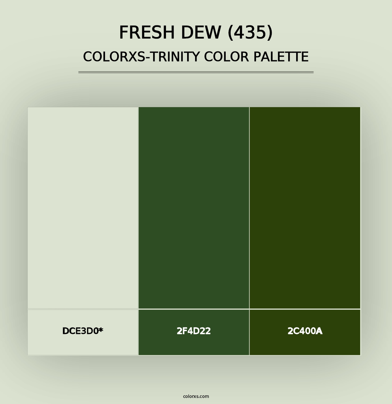 Fresh Dew (435) - Colorxs Trinity Palette