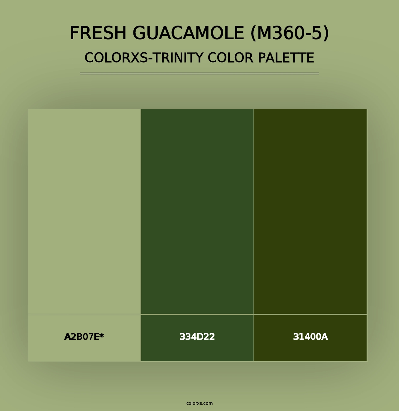 Fresh Guacamole (M360-5) - Colorxs Trinity Palette